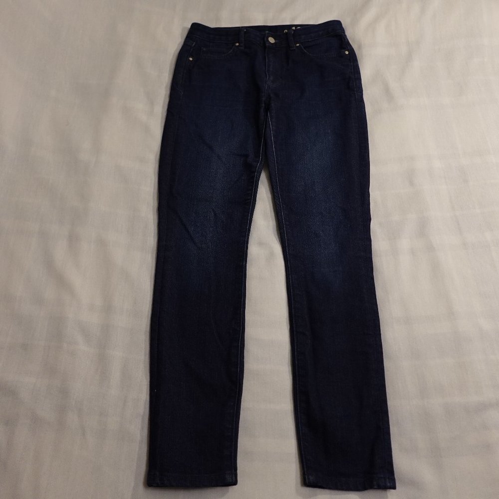 Gap jeans High Rise Skinny‎ women's 26s shorter inseam dark wash blue 1969